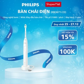  Bàn Chải Điện PHILIPS Sonicare HX3671 23 Công Nghệ Sóng Âm Chải Sạch Sâu Bảo Hành Chính Hãng 24 Tháng 