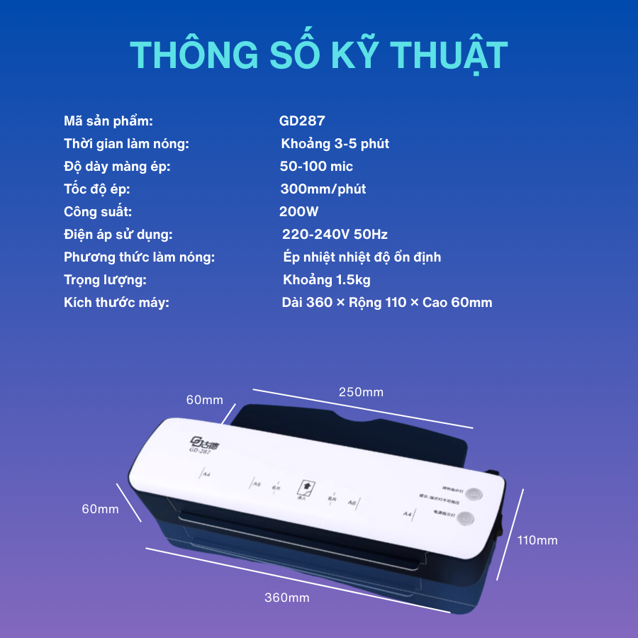 [Tặng màng ép] Máy ép plastic khổ A4 BESTCHOICE - Phù hợp ép màng ảnh, poster, An toàn, dễ sử dụng | BigBuy360 - bigbuy360.vn