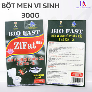  Bột men vi sinh khử mùi toilet bồn cầu chống đầy bồn cầu Zifat khối lượng 300g 