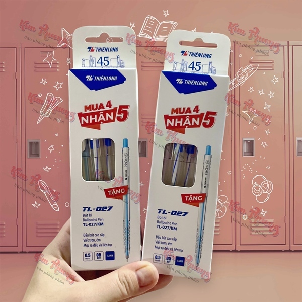 (Combo khuyến mãi hot) Thiên Long Mua 4 cây tặng 1 cây mã TL-027, TL-079, TL-08, TL-036
