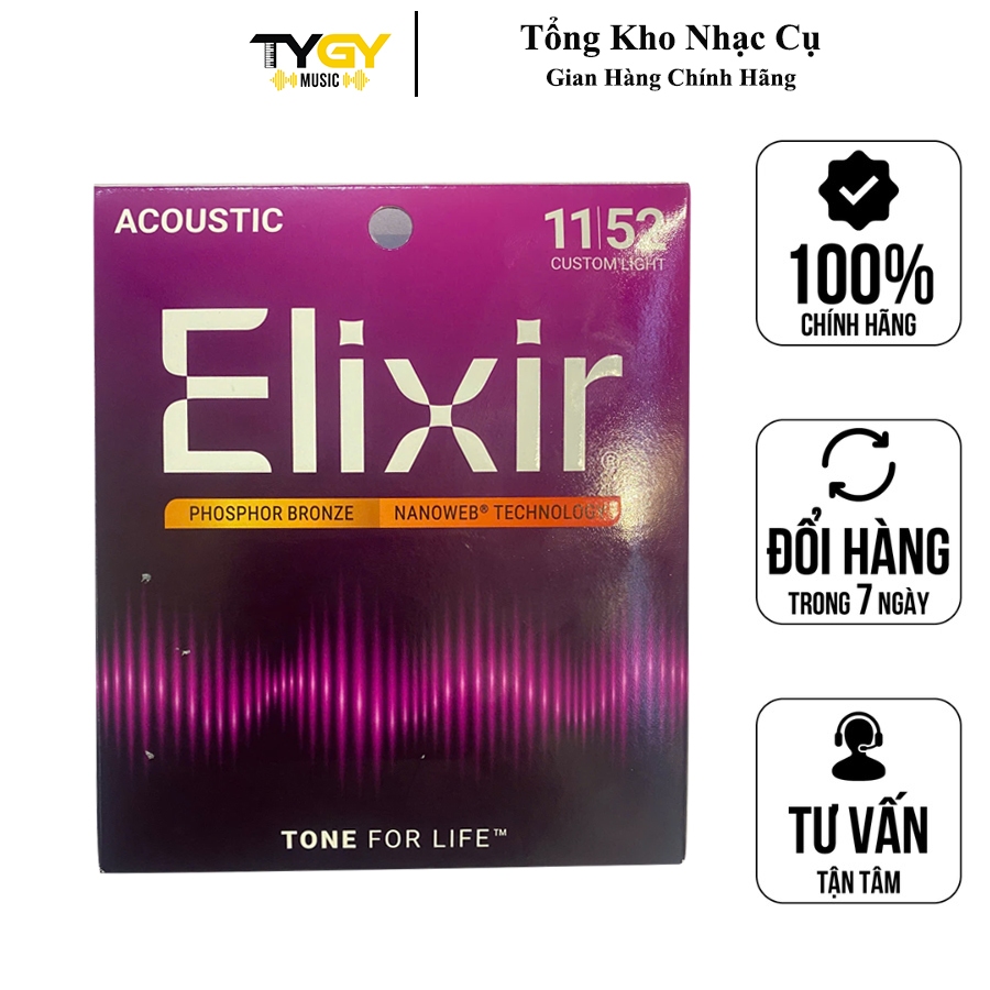 Dây Đàn Guitar TYGY Music Acoustic Elixir Strings Chính Hãng