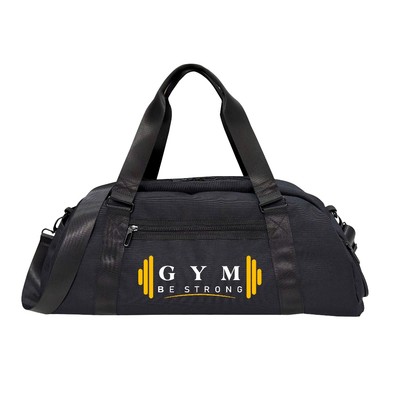 Túi trống thể thao du lịch TROY GYMSTYLE có ngăn đựng giày riêng size 53x27x14cm. Vải bố trượt nước