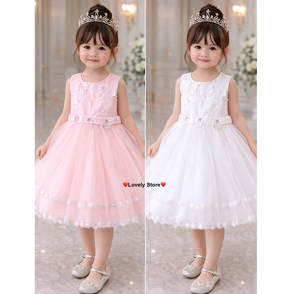 Đầm Công Chúa Cho Bé Gái  15-27kg (Từ 5-8Tuổi). Váy Đầm Công Chúa dự tiệc QCCC xinh đẹp và đáng iu c
