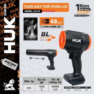  Thân Máy Thổi Phản Lực Pin HUKAN G3-F5 21V – Động Cơ Không Chổi Than Tốc Độ Gió 48m s Áp Lực Mạnh Bảo Hành 12 Tháng 