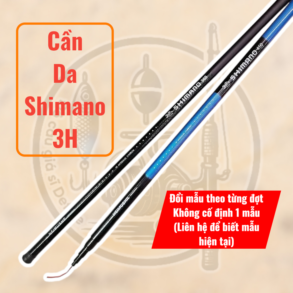 Combo 10 20 30 Giá Sỉ Cực Rẻ Cần Câu Tay Da Shimano 3H Đủ Kích Thước - 10 tặng 1