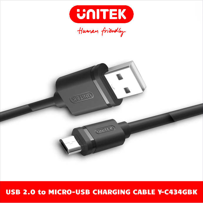 Cáp Sạc USB Sang Cổng Micro-USB UNITEK 1.5m Y-C434GBK