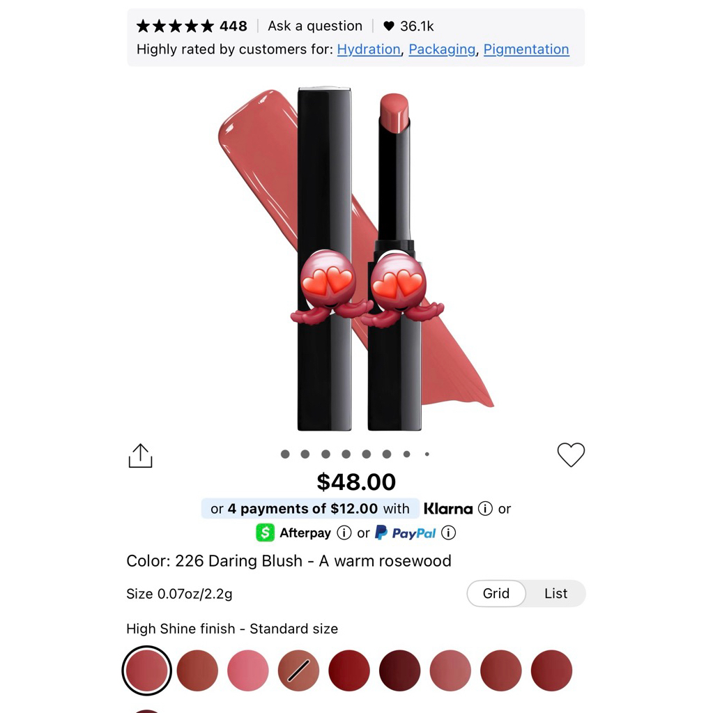 Son Rouge On Stage Lipstick order Sephora Us Di