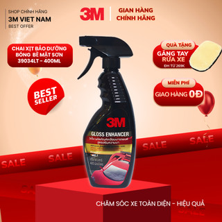   SSPIC199K - GIẢM 10%  Chai xịt tăng độ bóng sơn 3MTM 39034LT-  400ml Dùng được cho ô tô và xe máy - Nk Thái Lan 