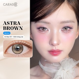   1 chiếc  Kính áp tròng khoá ẩm 8H 1 Tháng Màu Nâu Tây CARASE Lens cận ASTRA BROWN  