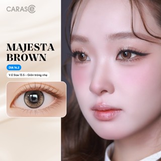   1 chiếc  Kính áp tròng khoá ẩm 8H 1 Tháng Màu Nâu Sẫm CARASE Lens cận MAJESTA BROWN  
