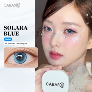   1 chiếc  Kính áp tròng khoá ẩm 8H 1 Tháng Màu Xanh Dương CARASE Lens cận SOLARA BLUE  