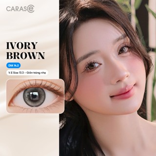   1 chiếc  Kính áp tròng khoá ẩm 8H 1 Tháng Màu Nâu Ngà Pha Be CARASE Lens cận IVORY BROWN  