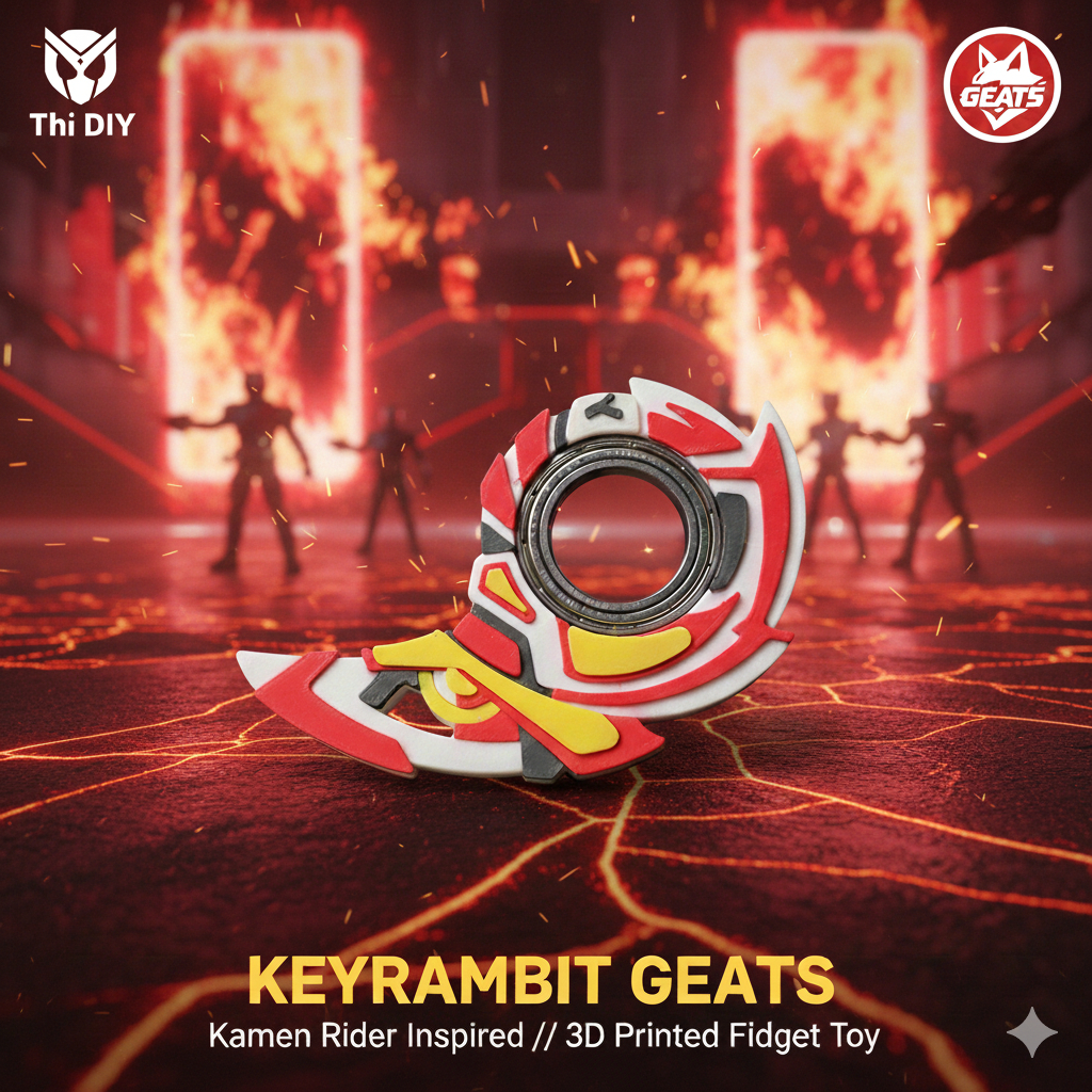 [S3 Geats] Keyrambit Kamen Rider Geats - Móc khóa xoay keyrambit chất lượng cao cấp - xả stress
