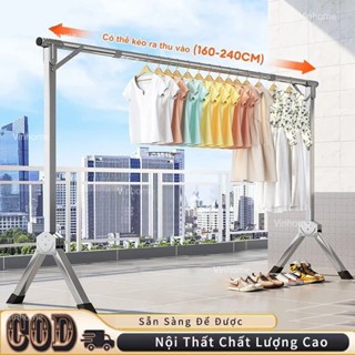Inox 304 Giàn Phơi Quần Áo Có Thể Gập Lại Siêu Bền Sào Phơi Đồ Nhẹ Và Thiết Thực Cây Treo Quần Áo