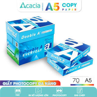 Giấy A5 Double A 70gsm hàng nhập khẩu Thái Lan
