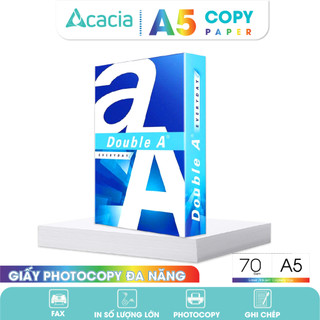 Giấy A5 Double A 70gsm hàng nhập khẩu Thái Lan