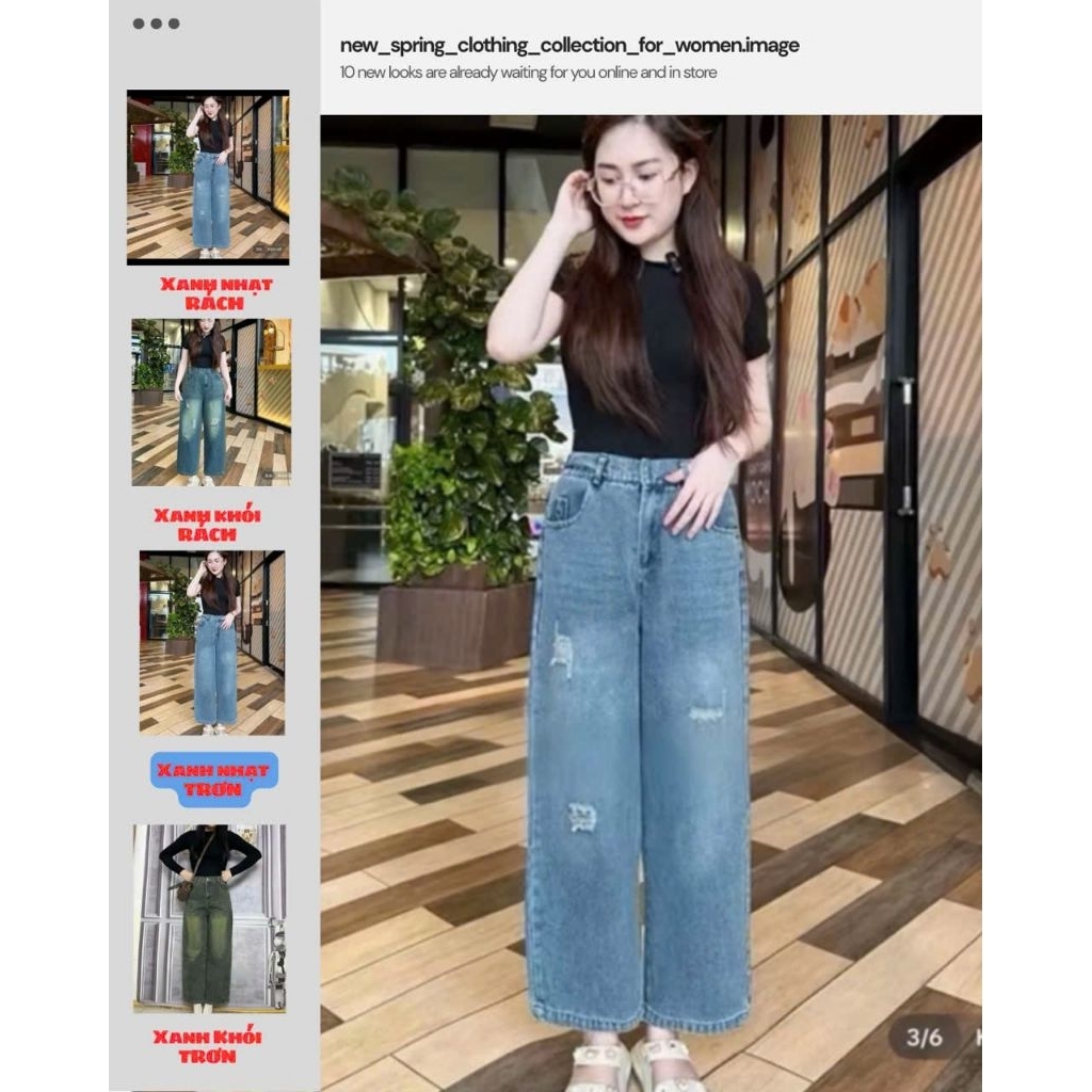 [ QUẦN JEAN 92cm ] Quần Jean 92cm cạp khoá sau chun Dáng Xuông dành cho Nữ Bigsize 40-75Kg