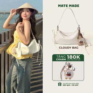   TÚI LỌ LEM HẠT DẺ  Túi Đeo Vai Cloudy MATE MADE Lọ Lem Da Pu Cao Cấp Size 28 Hợp Đi Làm Đi Chơi Phong Cách Nữ Tính 