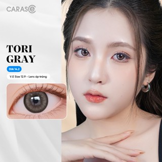   1 chiếc  Kính áp tròng khoá ẩm 1 Ngày Màu Xám Tro Ánh Bạc CARASE Lens cận TORI GRAY  