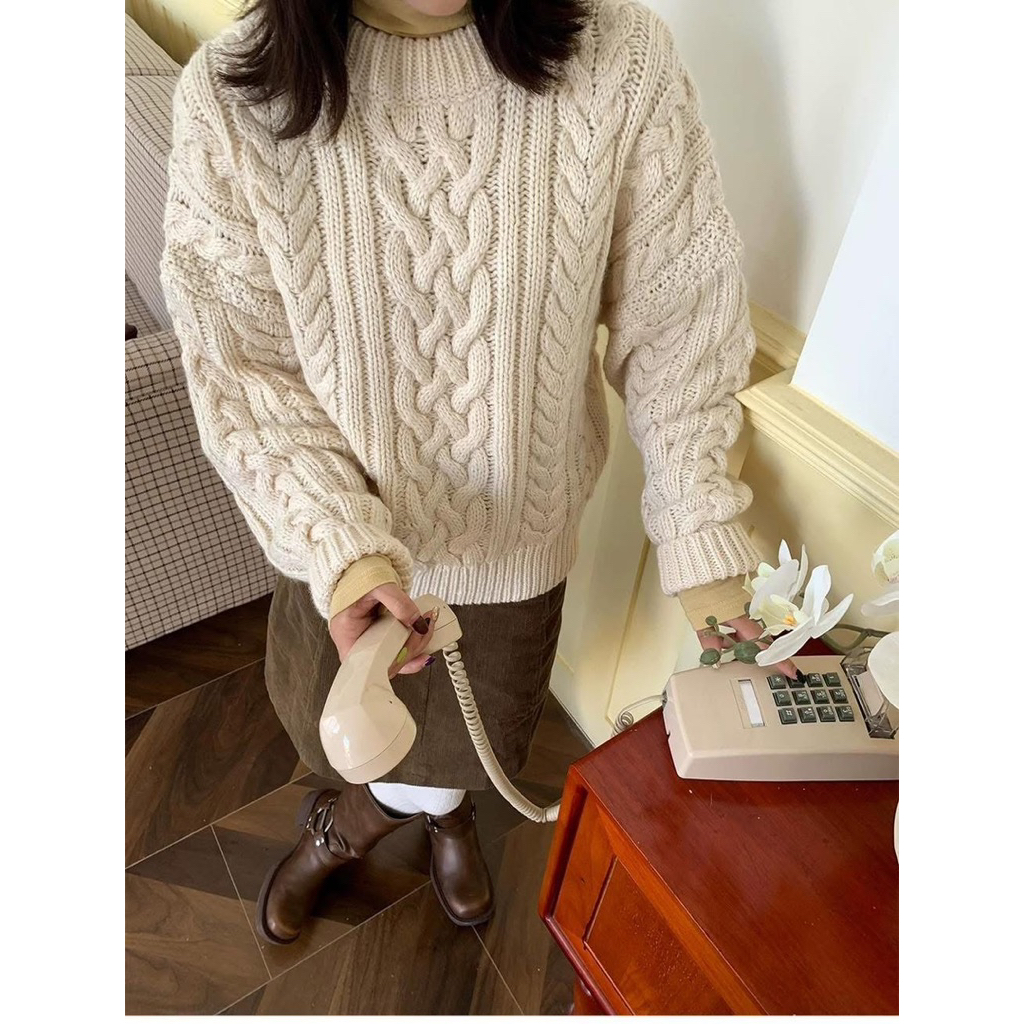 Áo len thừng sợi mềm 12201 CHERRY COCO