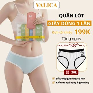  Set 5   set 10   Quần Lót Dùng 1 Lần Cho Nữ Vải Cotton Cao Cấp Thích Hợp Đi Du Lịch VALICA 