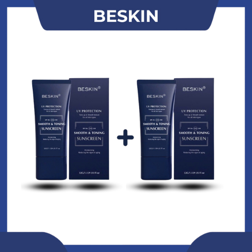 COMBO: 2 KEM CHỐNG NẮNG CHỐNG NẮNG PHỔ RỘNG "SMOOTH & TONING SUNSCREEN" SPF 50+ - Dung tích: 32g - T