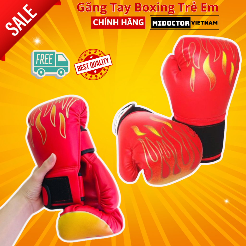 Găng Bao Tay Đấm Bốc Trẻ Em Tập Boxing Cho Bé Từ 5-13 Tuổi Chính Hãng miDoctor
