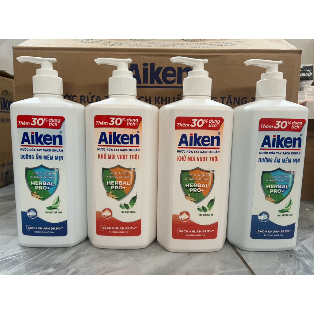 NƯỚC RỬA TAY AIKEN 494gram ( mẫu mới)