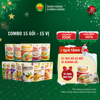 Combo 15 Gói Đủ 15 Vị Cháo Tươi Cây Thị - Mỗi Vị 1 Gói 