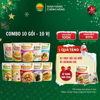  Combo 10 Gói Cháo Tươi Cây Thị Đủ 10 Vị 
