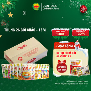  Thùng 26 Gói 13 Vị Cháo Tươi Cây Thị - 13 Vị Mỗi Vị 2 Gói 