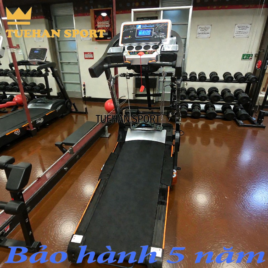 Máy chạy bộ đa năng Fujisuma FJ-668 TUEHAN SPORT + OS 900D phiên bản nâng cấp tốc độ 16km/h   công x