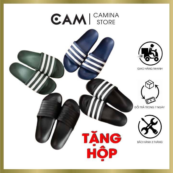 Dép quai ngang 3 sọc bản full cao cấp - dép đúc