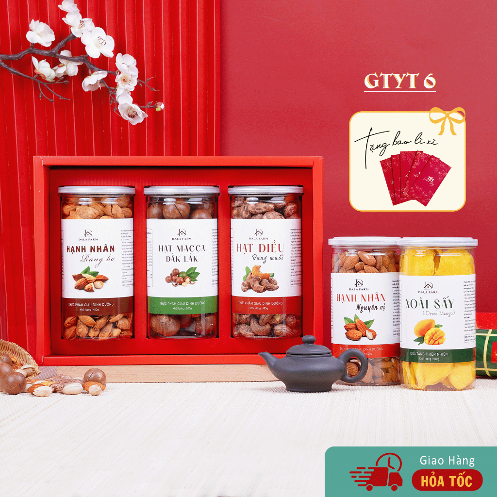 [Tặng Thiệp] DALA Hộp Quà Gửi Trọn Yêu Thương Dinh Dưỡng, Sang Trọng & Đong Đầy Sức Khỏe DL0065