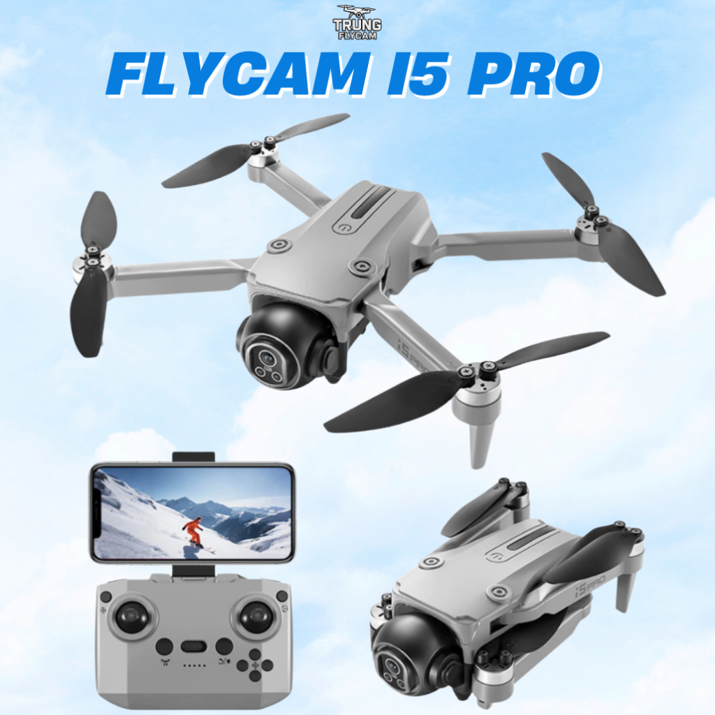 Flycam i5 pro max, camera 4k, cuộn 360 độ, nhỏ gọn, dễ điều khiển