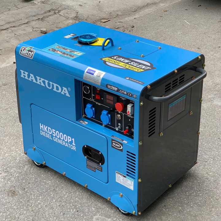Máy Phát Điện Chạy Dầu 5KW Hakuda HKD5000P1