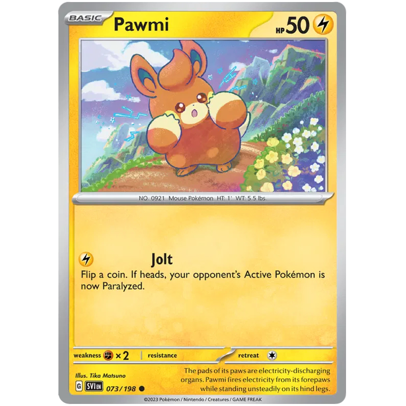 SVI - Pokemon TCG - Pawmi - Common - 073/198