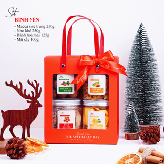   TẶNG THIỆP - HỘP TỰ GẤP  Set Quà Tặng Hạt Dinh Dưỡng Cao Cấp Sang Trọng Trao Gửi Tinh Tế 