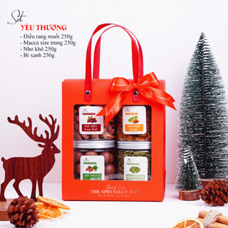 [TẶNG THIỆP - HỘP TỰ GẤP] Set Quà Tặng Hạt Dinh Dưỡng Cao Cấp, Sang Trọng, Trao Gửi Tinh Tế