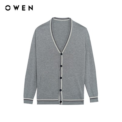 Owen - Áo len Regular Fit ALD256005 màu Xám nhạt chất liệu Acrylic