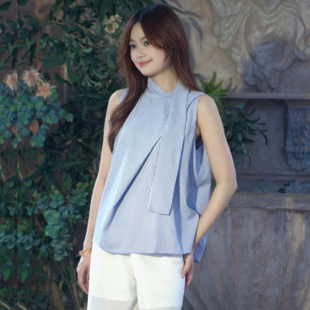 MGRACE – SENA SHIRT Chất Liệu Kate Cao Cấp, Dáng Dài, Phong Cách Công Sở, Hàn Quốc,Thanh Lịch