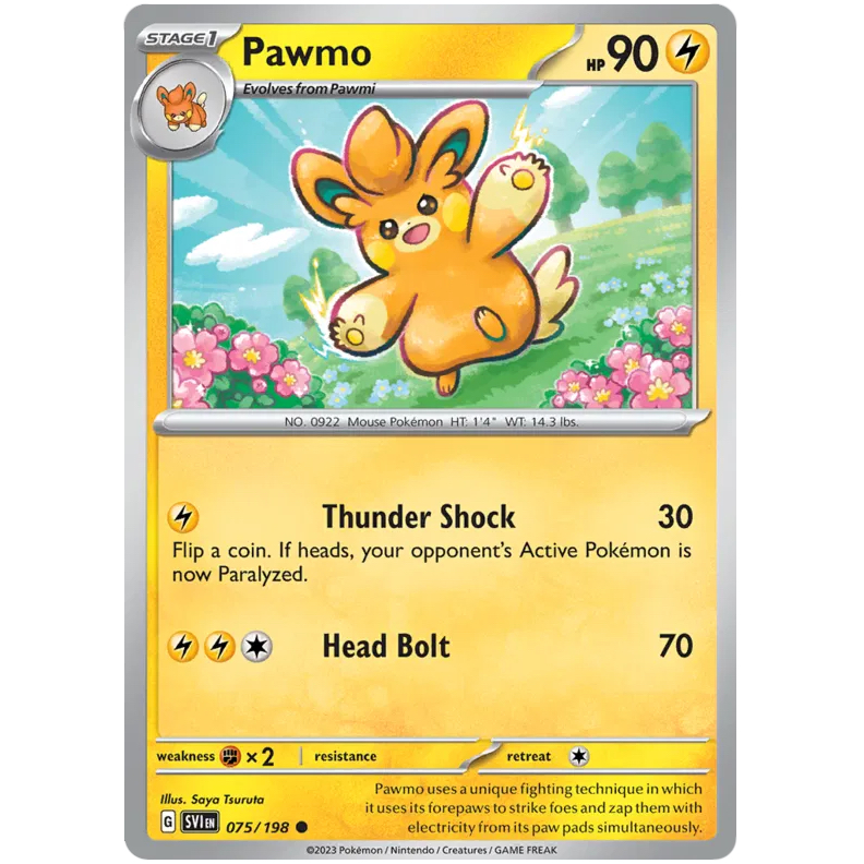 SVI - Pokemon TCG - Pawmo - Common - 075/198