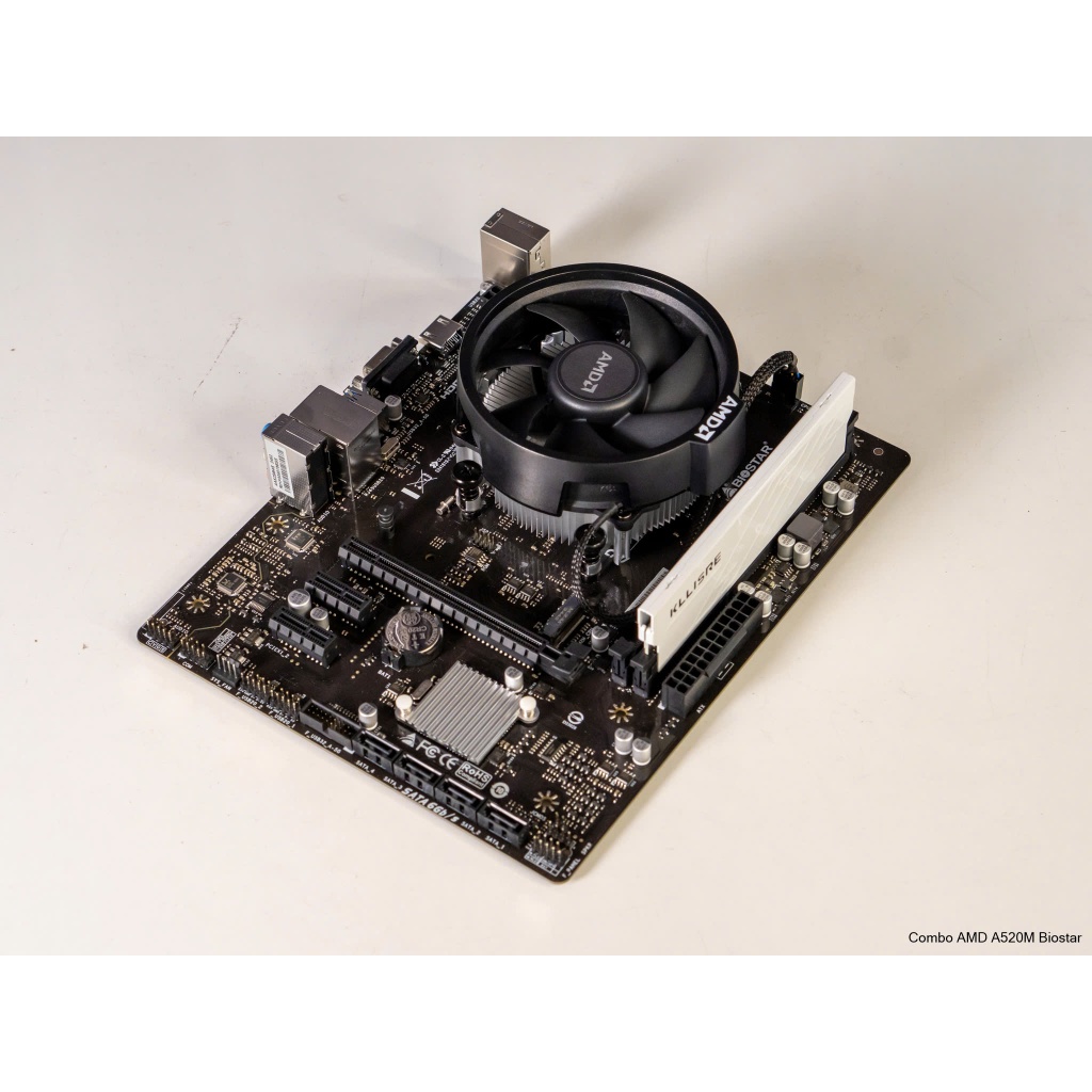 Combo AMD A520 | Ryzen 3000G / 3200G / 3400G / 5500 / 5600X / 5700G | RAM 16G | Fullbox BH 36T