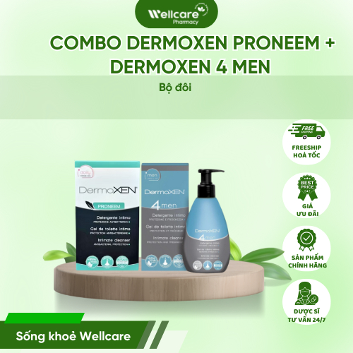 [VIỆT NAM] Combo DermoXen 4Men,Proneem Chăm Sóc Sức Khỏe Sinh Sản