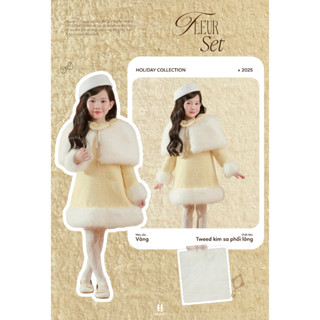    HEHEHIHI   -   BST thu đông 2025   - Váy công chúa bé gái " Fleur Dress " - V196 