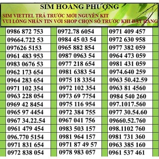 Sim viettel số đẹp đồng giá 200k PL2