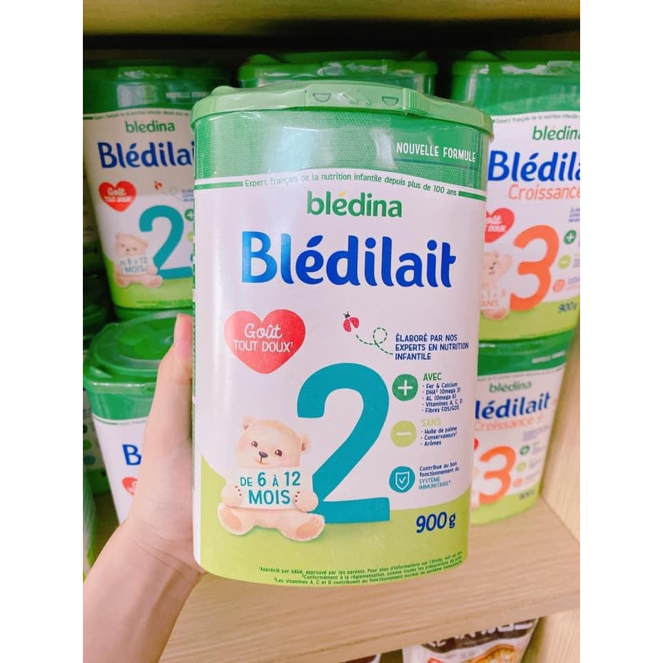 (Date t8/2026) Combo 2 hộp sữa bledilait số 2 của pháp hộp 900g