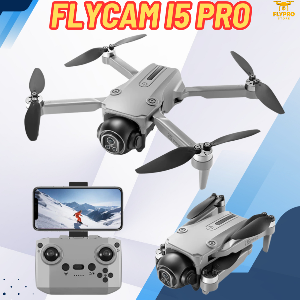 Flycam I5 Pro Max, Cuộn 360 Độ, Máy Ảnh Kép 4K, Tránh Chướng Ngại Vật Thông Minh, Drone Mini Giá Rẻ