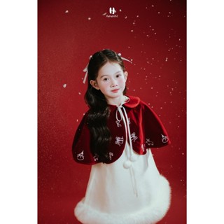    HEHEHIHI   -   Deal váy noel 2025   - Váy " Bông tuyết nhỏ " kèm choàng cổ - V197 