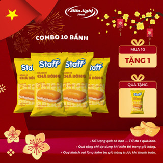  COMBO 10 Staff Bánh Mì Chà Bông 60g Thơm Ngon Siêu Mềm Tiện Lợi Cho Bữa Sáng 